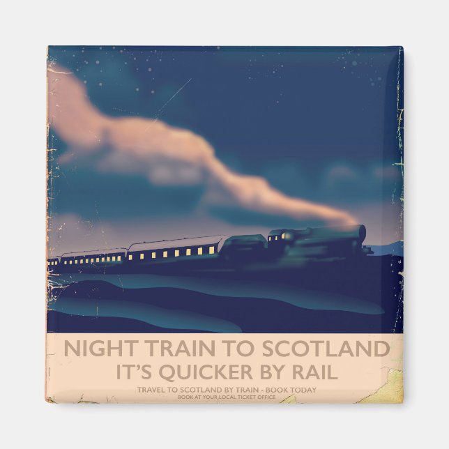 Night train to Scotland Magnet (Front)