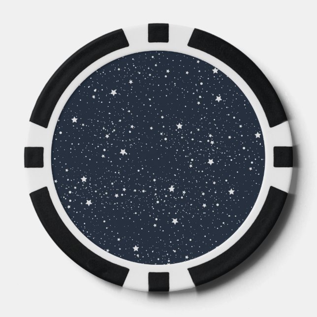 Night Under the Stars Poker Chips (Front)