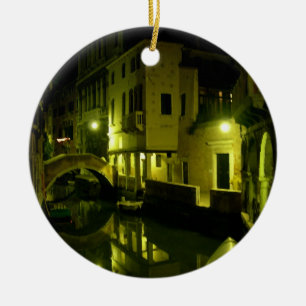 night venice ceramic tree decoration