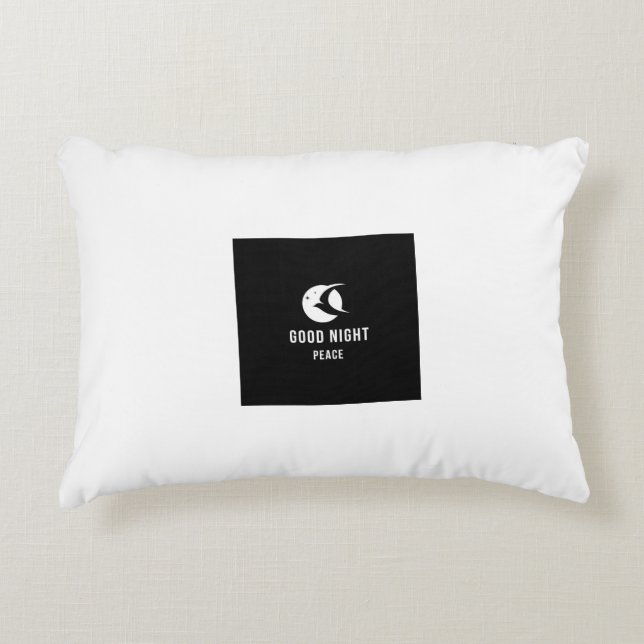 Night vibe image printed pillow (Front)
