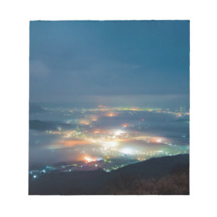 Night View Aso Night Sea Of Clouds Japan Kumamoto Notepad