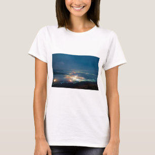Night View Aso Night Sea Of Clouds Japan Kumamoto T-Shirt