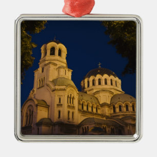 Night view of Alexander Nevski Cathedral Metal Tree Decoration