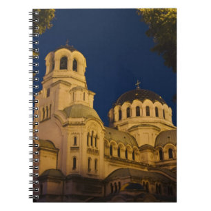 Night view of Alexander Nevski Cathedral Notebook