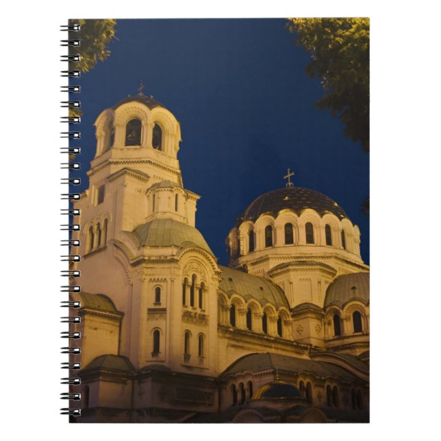 Night view of Alexander Nevski Cathedral Notebook (Front)