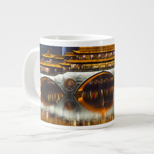 Night View of Anshun Bridge Large Coffee Mug