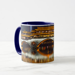 Night View of Anshun Bridge Mug