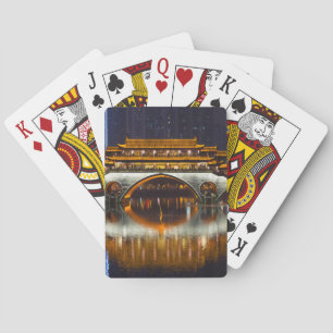 Night View of Anshun Bridge Playing Cards
