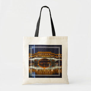 Night View of Anshun Bridge Tote Bag
