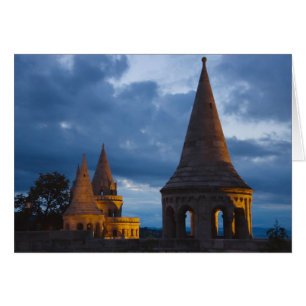 Night view of Fisherman's Bastion, Castle Hil