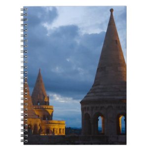 Night view of Fisherman's Bastion, Castle Hil Notebook