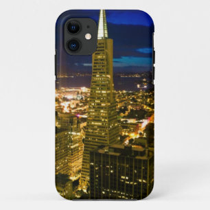 Night view of San Francisco. iPhone 11 Case