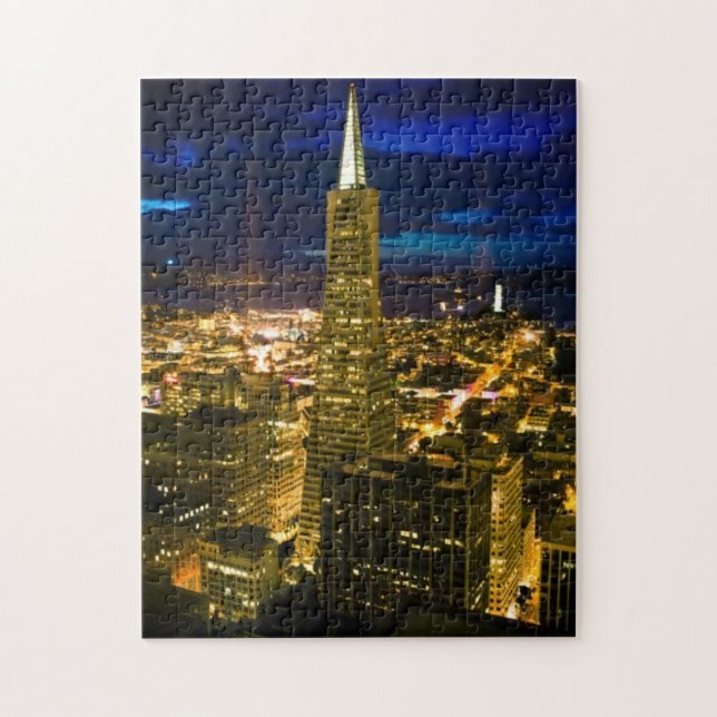 Night view of San Francisco. Jigsaw Puzzle (Vertical)