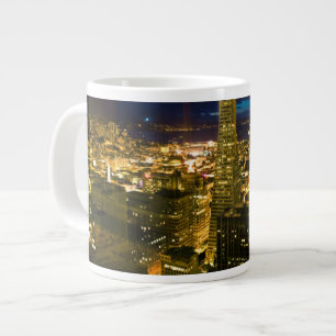 Night view of San Francisco. Large Coffee Mug