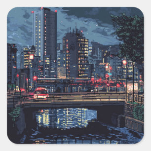 Night View Stickers in Tokyo