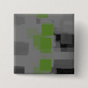 "Night Vision" Geometric Abstract 15 Cm Square Badge
