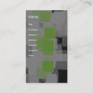 "Night Vision" Geometric Abstract Business Card