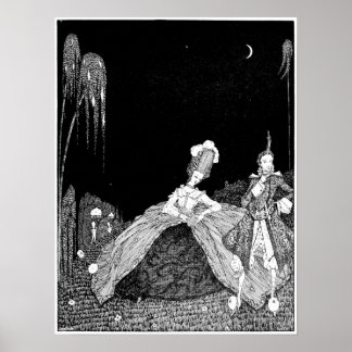 Night Walk - Vintage Image Poster