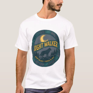 Night Walker Wolf Vintage Wilderness T-Shirt