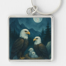Night Watch - Eagle family under the stars