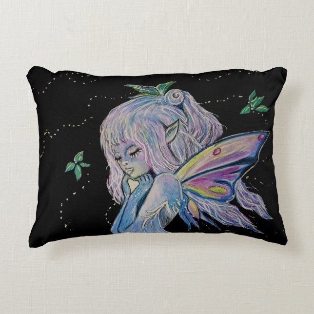 Night Watch Fairy by Carol Zeock Decorative Cushion (Front)