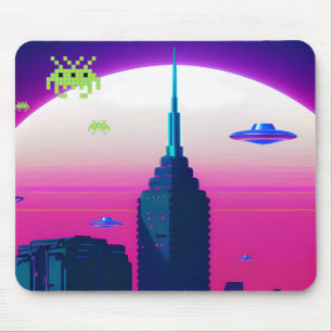 Night Waves and Vapor Daze Mouse Pad