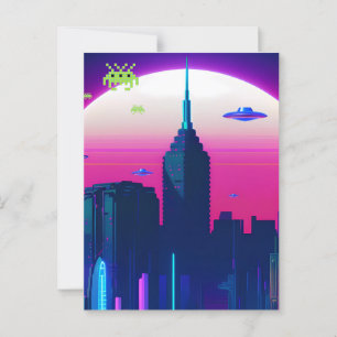 Night Waves and Vapor Daze Postcard