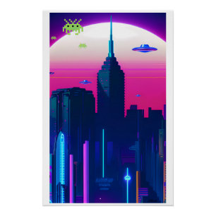 Night Waves and Vapor Daze Poster