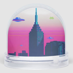 Night Waves and Vapor Daze Snowglobe