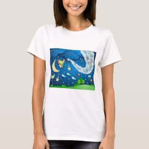 Night with music and birds T-Shirt