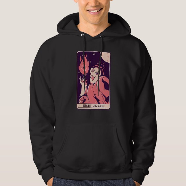 Night Wizard Tarot Hoodie (Front)