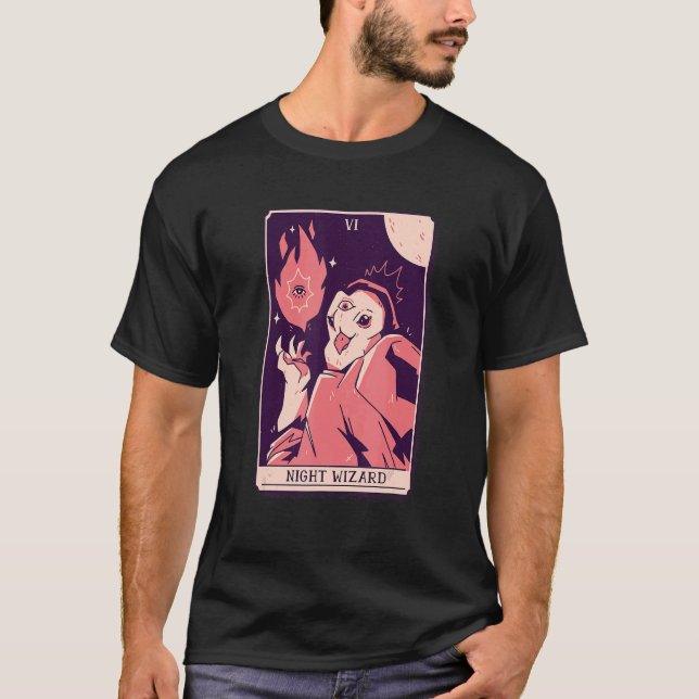Night Wizard Tarot T-Shirt (Front)