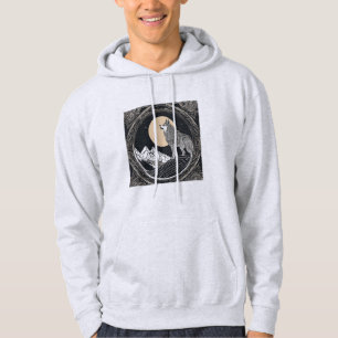 Night Wolf Howl – Moonlight & Forest Aesthetic Hoodie