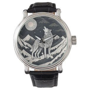 Night Wolf Howl – Moonlight & Forest Aesthetic Watch