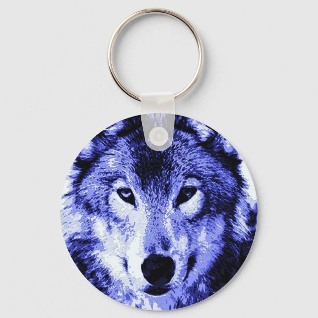 Night Wolf Key Ring (Front)