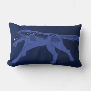 Night Wolf Lumbar Cushion