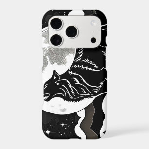 Night Wolf Silhouette Design