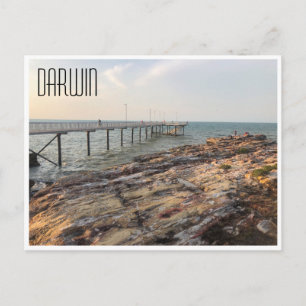 nightcliff jetty darwin postcard