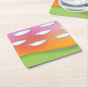 NightDreams Square Paper Coaster