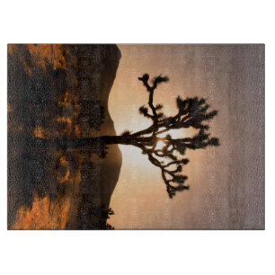 Nightfall begins at Joshua Tree Cutting Board