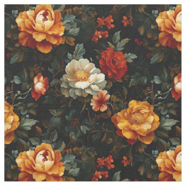Nightfall Garden Fabric (Close Up)