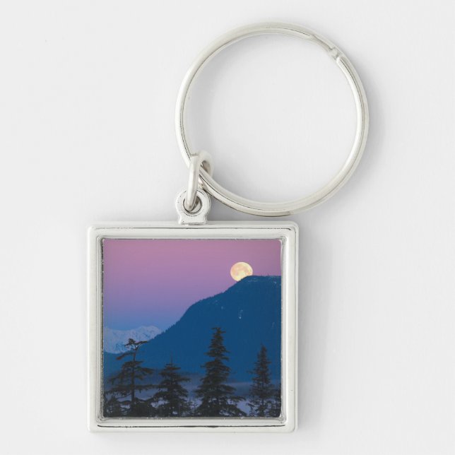 Nightfall in Alaska Key Ring (Front)