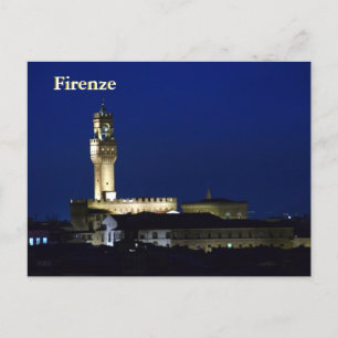 Nightfall in Firenze postcard