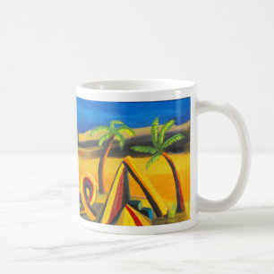 Nightfall in the desert coffee mug