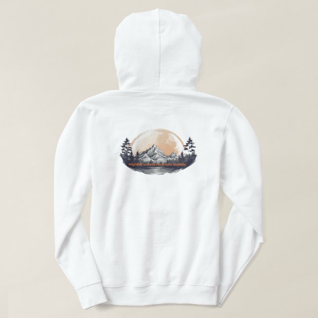 Nightfall Mountain Majesty Hoodie (Design Back)
