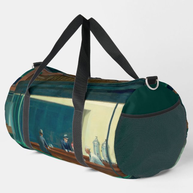 Nighthawks 1942 by Edward Hopper Duffle Bag (Right Corner)