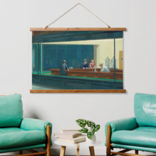 Nighthawks 1942 by Edward Hopper Hanging Tapestry
