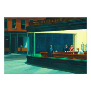 Nighthawks, 1942 by Edward Hopper Photo Print