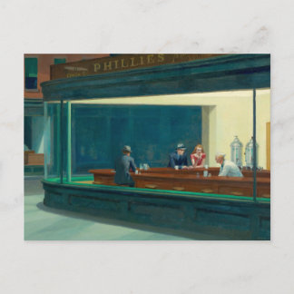 Nighthawks 1942 by Edward Hopper Postcard