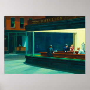 Nighthawks, 1942 by Edward Hopper Poster